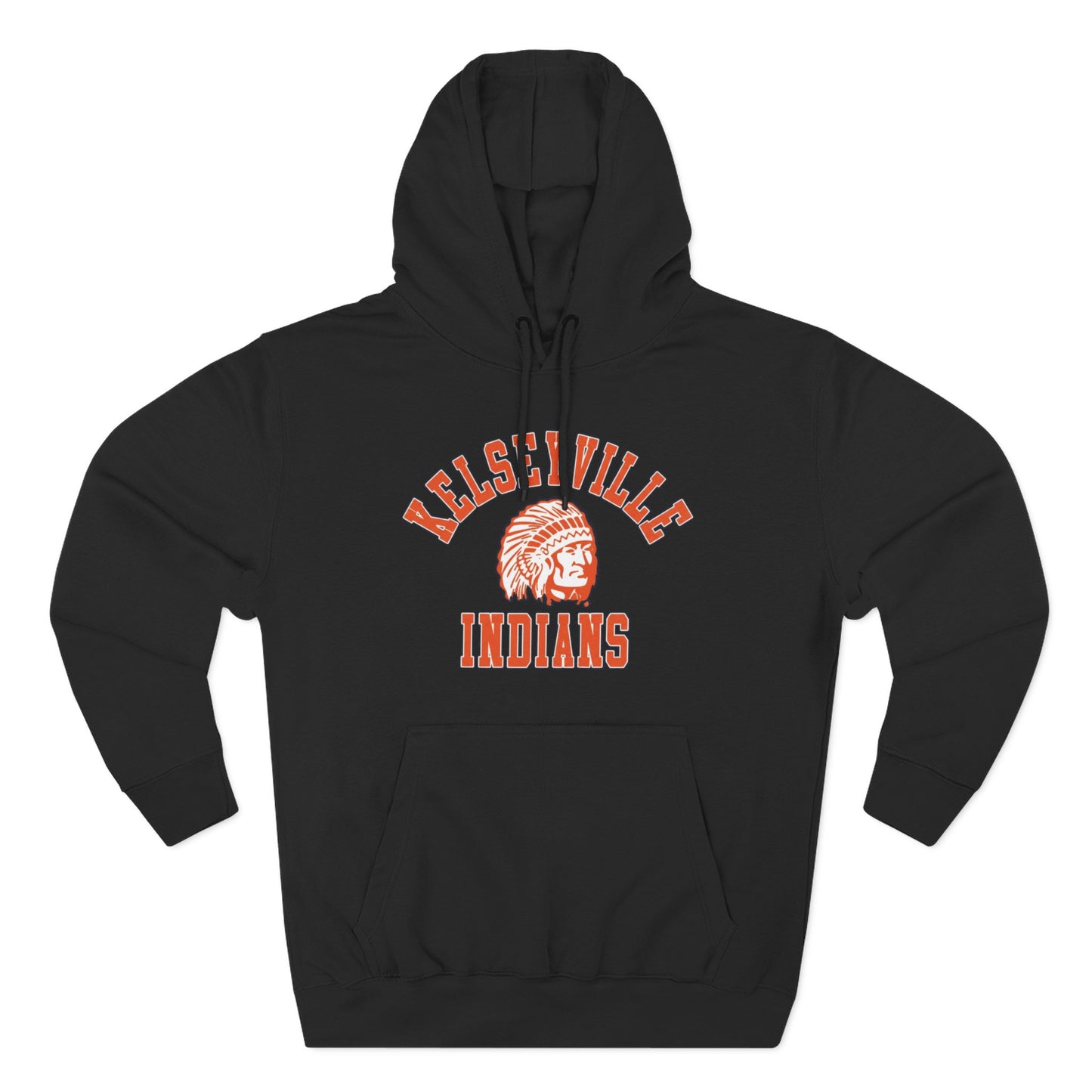 Kelseyville Indians Fleece Hoodie - Cozy Sportswear for Game Days, Team Spirit, Casual Outings, Gift Idea, School Events