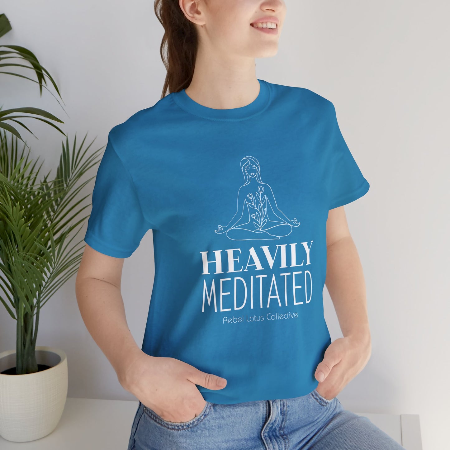 Heavily Meditated Tee - Mindfulness Apparel for Yoga Lovers
