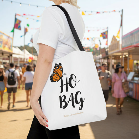 “HO BAG” Butterfly Tote – Funny, Fierce & Fabulous Gift by Rebel Lotus Collective