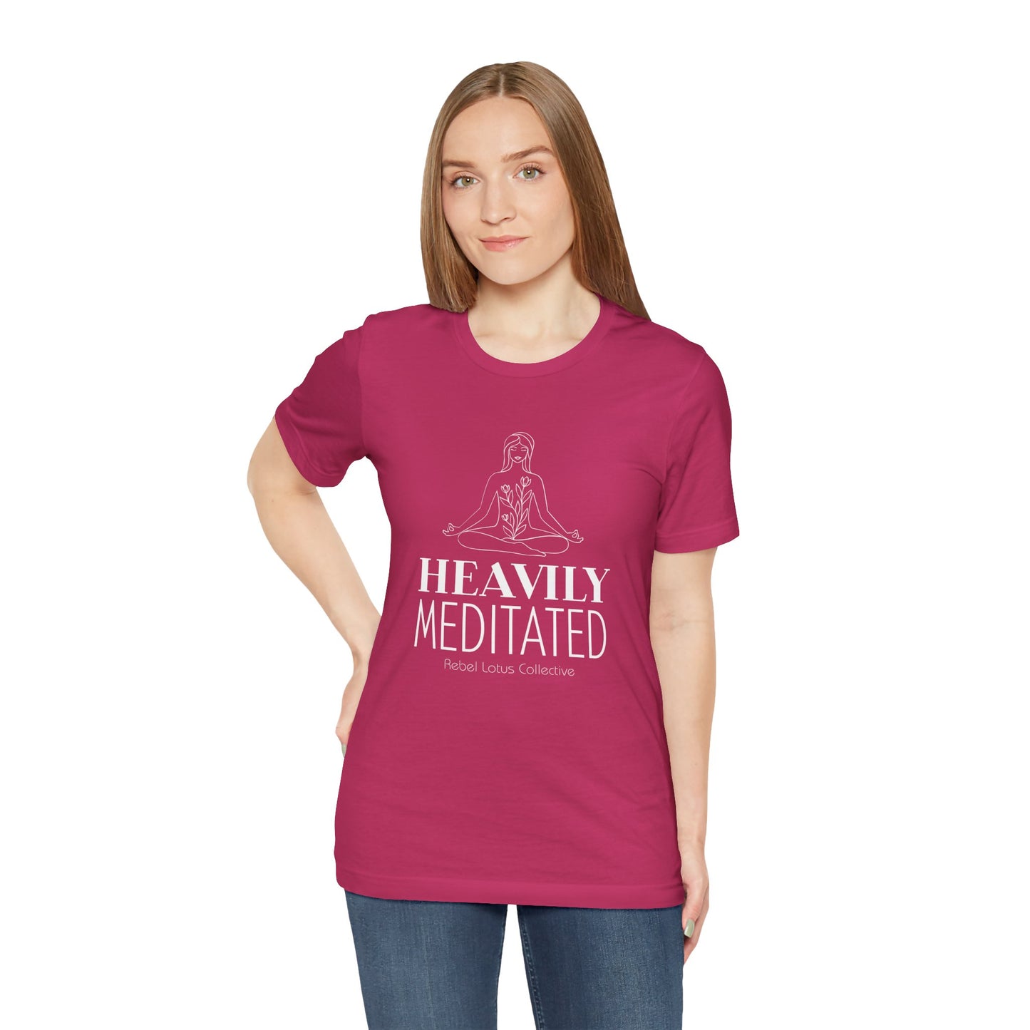 Heavily Meditated Tee - Mindfulness Apparel for Yoga Lovers