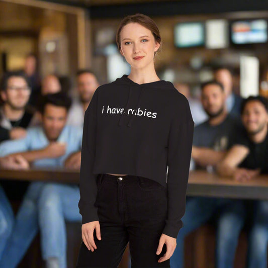 i have rabies - Funny Statement Sweatshirt for Women - Casual Streetwear, Gift for Dog Lovers, Unique Graphic Sweatshirt