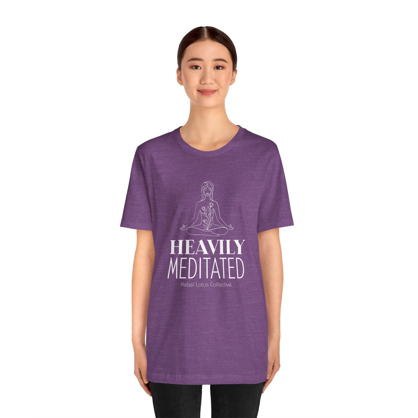 Heavily Meditated Tee - Mindfulness Apparel for Yoga Lovers
