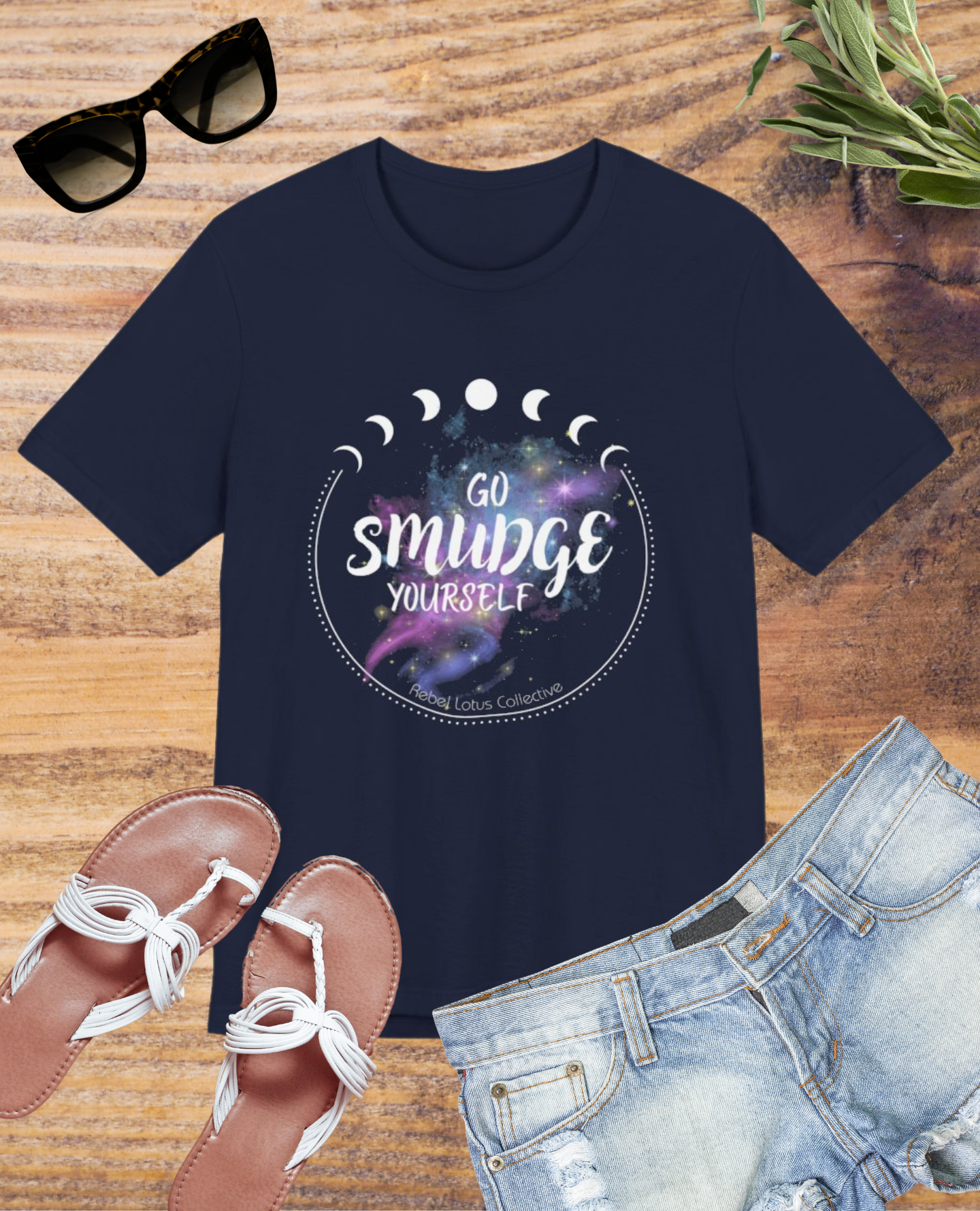 Cosmic Vibes Tee - 'Go Smudge Yourself' Design